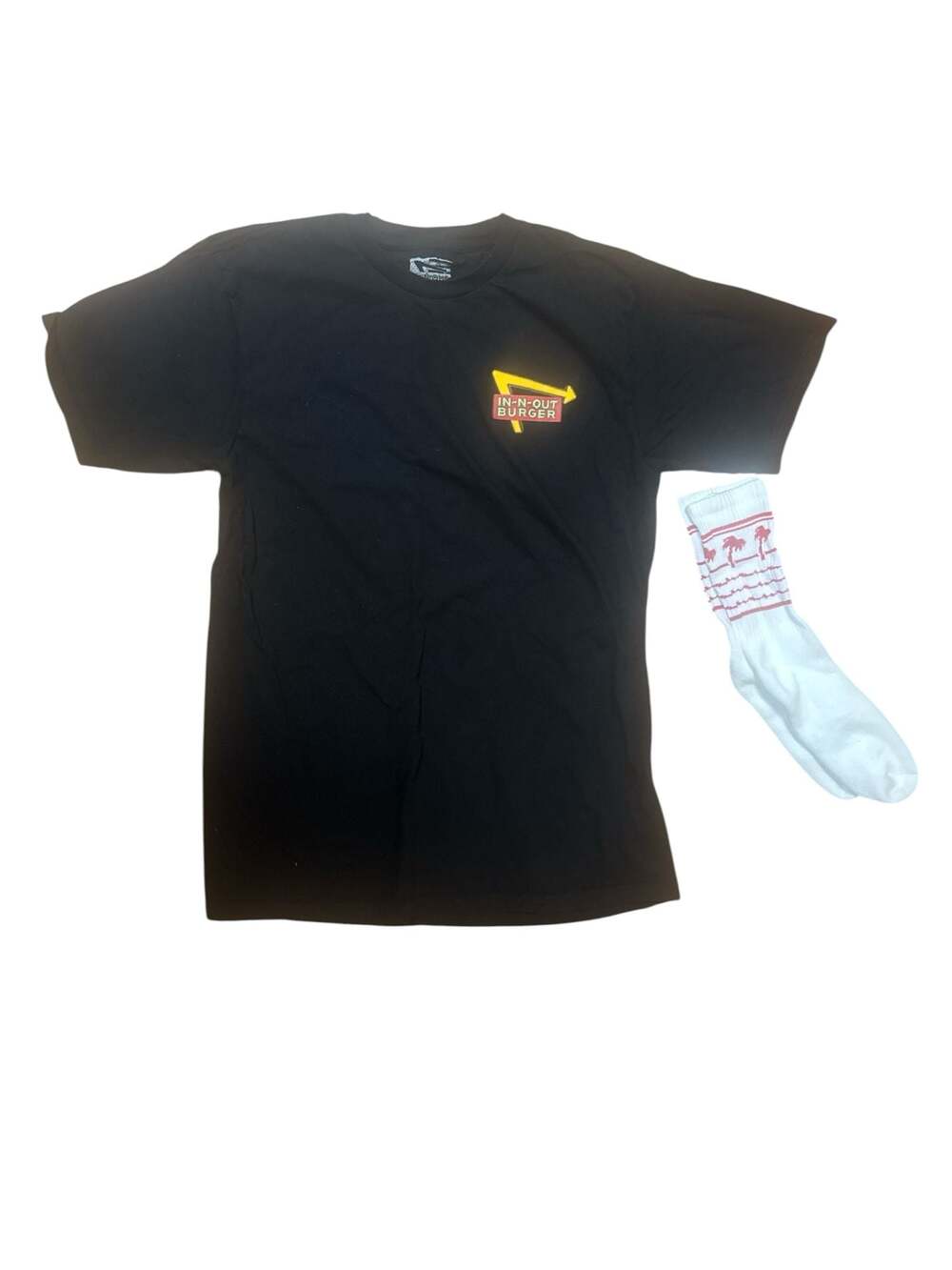 In-N-Out Burger 75 Years 1948-2023 Graphic T-Shirt W/ New Socks